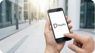 Traveller booking an outstation cab on the Pulpit app